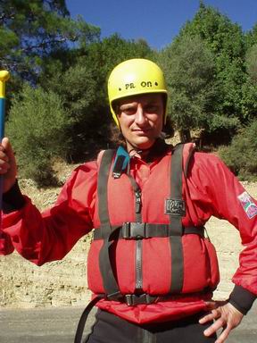 Frank bei Rafting