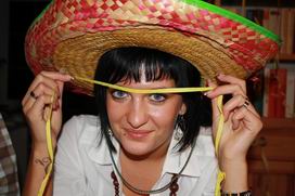 Nadine mit Los Hutos