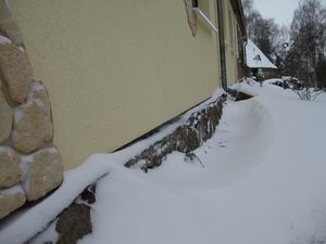 Schneewehen nach Tief Daisy