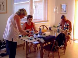 abendessen wird vorbereitet