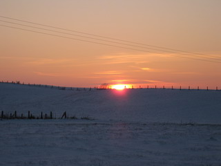 die Sonne geht unter