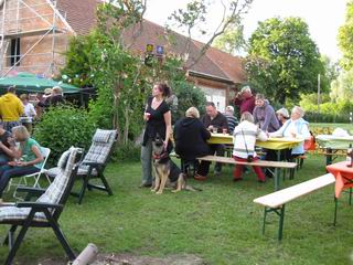 unser Hund mitten drin