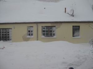 wie aus Schnee gebaut